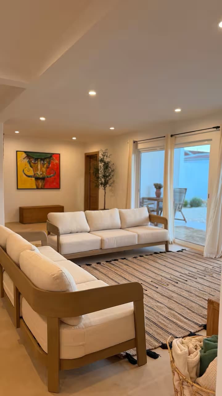 Sommarhus Beach Villa, a luminosa sala de estar