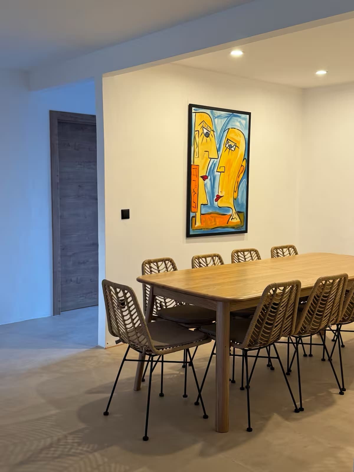 Sommarhus Beach Villa, a sala de jantar interior