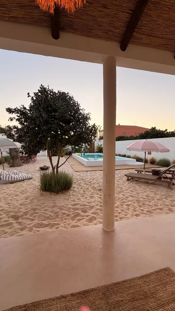 Sommarhus Beach Villa, uma vista a partir do terraço coberto